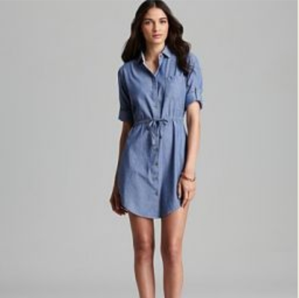 Jachs Girlfriend Eda Chambray Shirt‎ Dress Sz Small